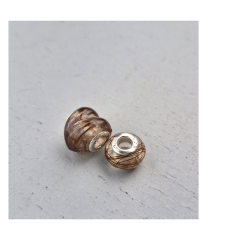 Perle de crin style Pandora en forme de coeur