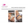 Bracelet en crins personnalisé avec le nom de votre cheval