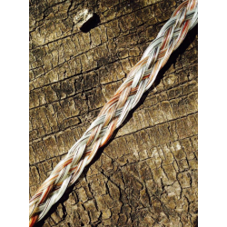 Bracelet en crin tressage plat et fermoir Acier
