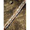 Bracelet en crin tressage plat et fermoir Acier