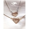 Collier reglable avec Pendentif incrustés de crins