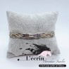 Bracelet en crins personnalisé avec le nom de votre cheval