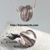 Perle de crin style Pandora en forme de coeur