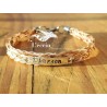 Bracelet en crins personnalisé avec le nom de votre cheval