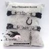 Bracelet en crin tressage plat et fermoir Acier