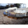 Bracelet en crin tressage plat et fermoir Acier