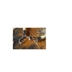Bracelet en crin tressage plat et fermoir Acier