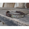 Bracelet en crins personnalisé avec le nom de votre cheval