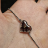 Collier reglable avec Pendentif incrustés de crins