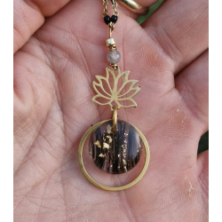 Collier en crin de cheval et poils d'animaux de compagnie, chats, chiens etc Qualité acier et argent